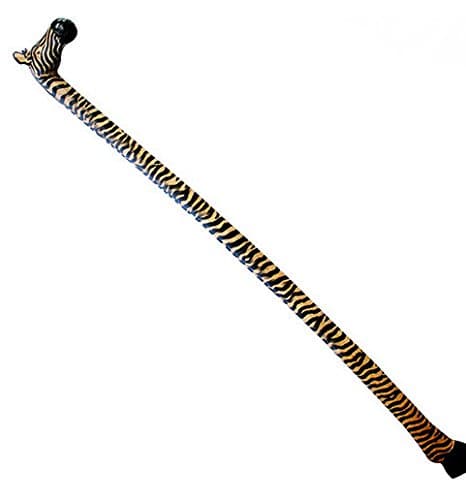 Stoneage Arts Global African Zebra Decorative Walking Stick (Hand Made in Kenya)