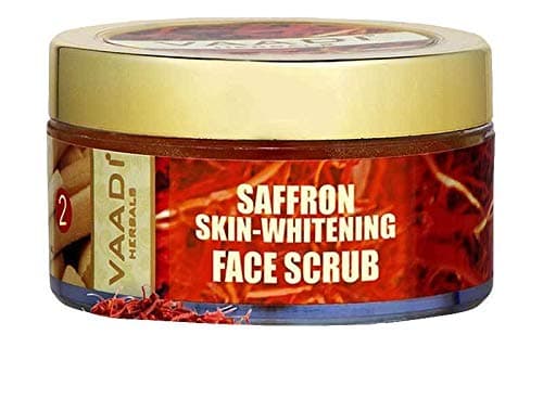 Vaadi Herbals Organic Saffron Skin-Whitening Face Scrub (50 gms) for Face and Neck