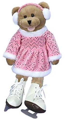 PBC International G1121 19 in. Crystal Ice Skater Bear