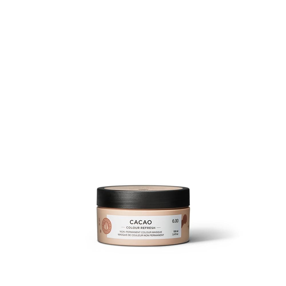 Colour Refresh, Cacao 3.4 Fl Oz, Brown Hair mask, Semi-Permanent Pigments, 100% Vegan & Sulfate/Paraben free