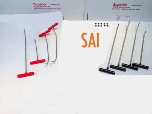 Paintless Dent Repair PDR 8pc Starter Kit- General purpose dent repair Tool set SAI BRAND
