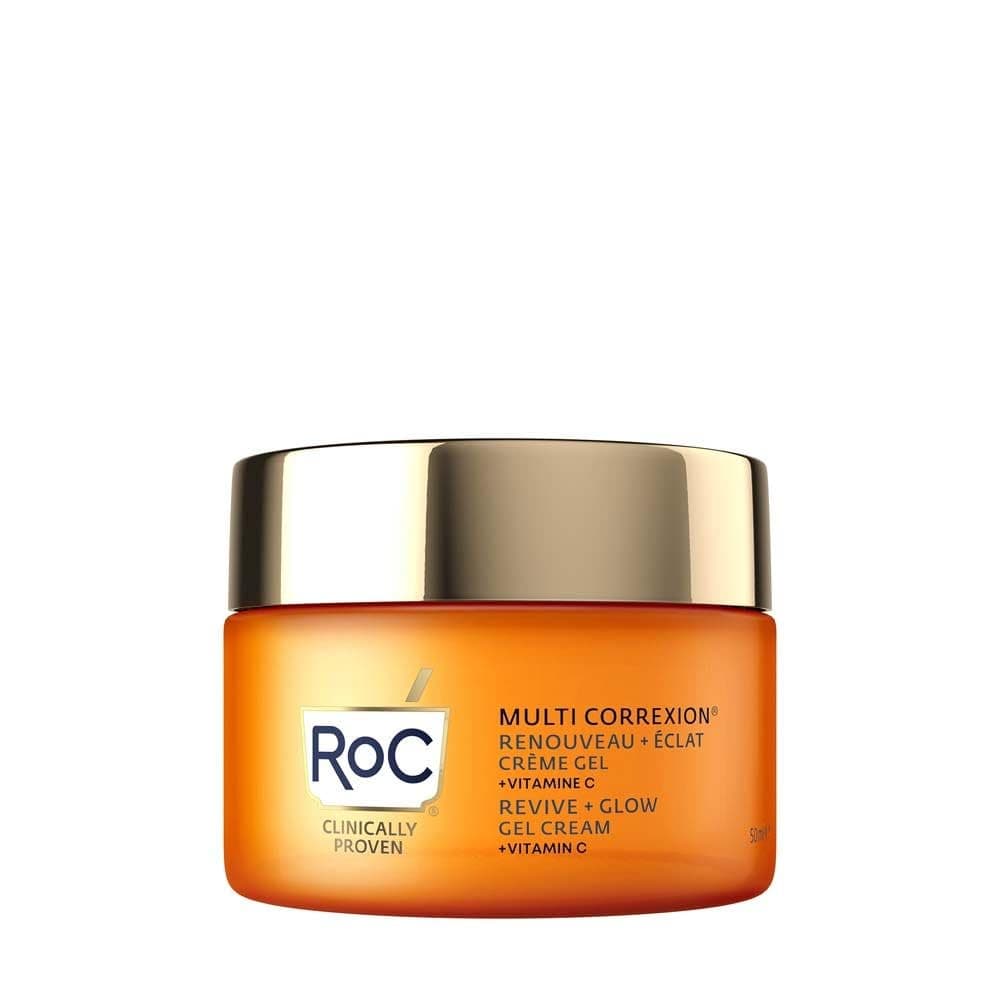 Multi Correxion Revive + Glow Vitamin C Gel Cream - Anti Wrinkle And Ageing Moisturiser - Visibly Plumps And Brightens Skin - Hypo-Allergenic & Oil-Free Skin Care - 50Ml