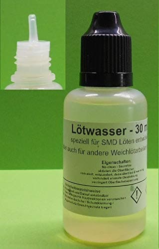 30 ml Soldering Water (FLUX), Flux specially developed for SMD High Industrial Grade (no clean, acid free) Soft Soldering