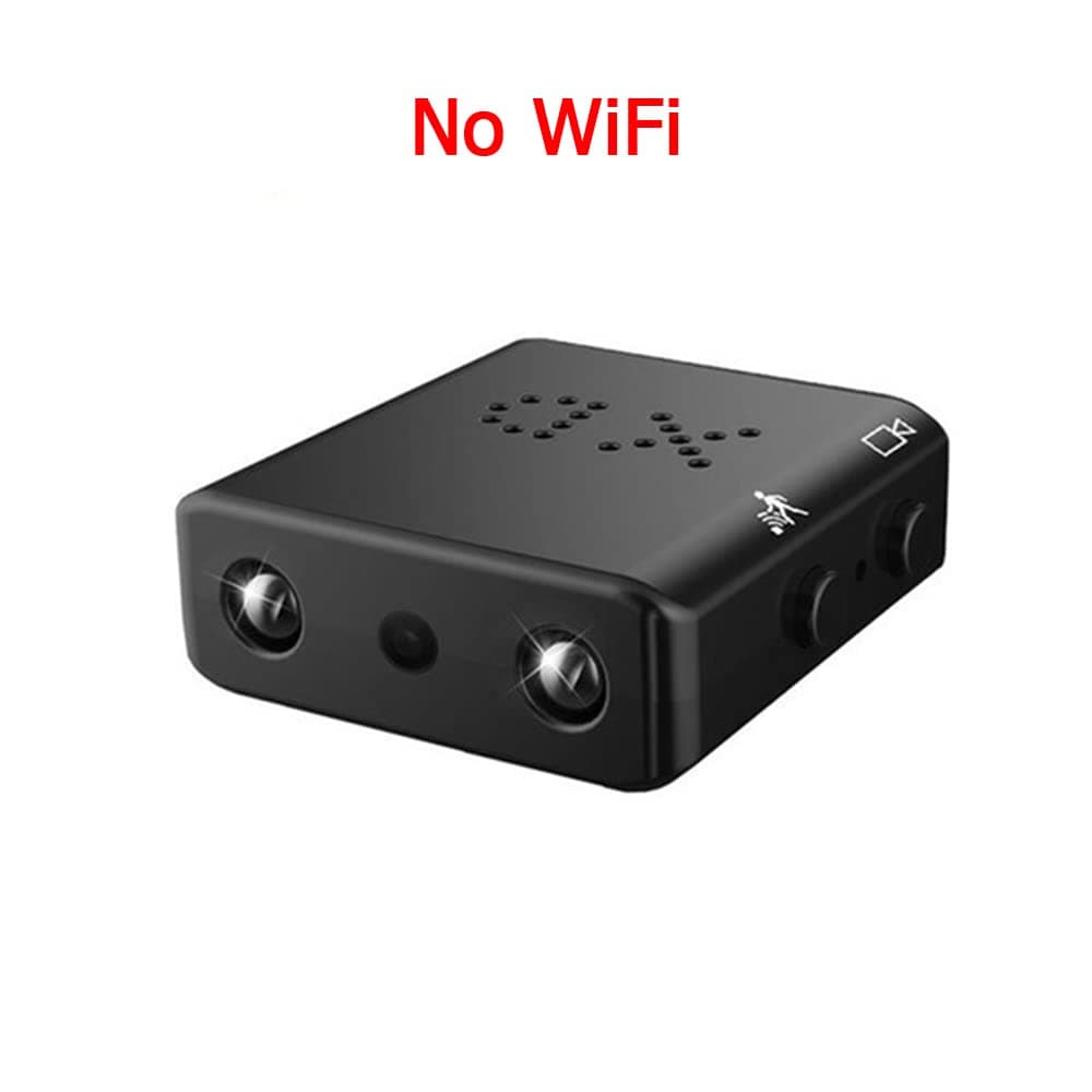 Spy Camera Mini Hidden WiFi Camera HD 1080P with Night Vision and Motion Detection, Nanny Cam,Baby Monitor with Upgraded, AI Human Motion Detection (DV-No WiFi)