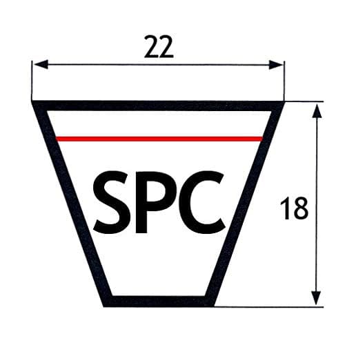V-Belt SPC 4750 (22x18x4750) mm
