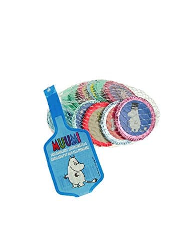 3 bags x 60g of Moomin Characters Milk Chocolate Chocolates Stickers Coins