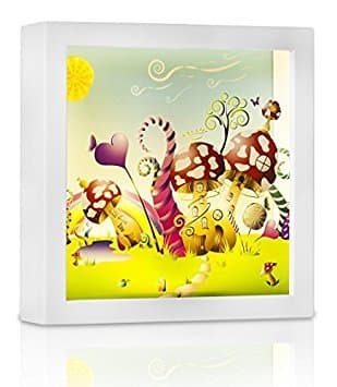 Marmelada Lights Nursery Night Light | Hand Made 3D Story in a Frame Fairytale Imagination | LED Baby, Children Night Lamp Bookshelf, Tabletop, or Wall Hanging | Battery Operated 2 Months runtime.