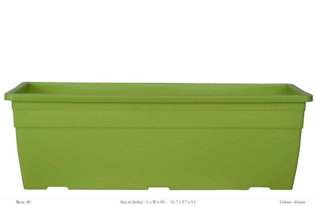 Creative Farmer Flower Pot Reca 40 Cp - Green with Wall Mounting, Pack of 1, Cactus Vegetable Succulant Herb