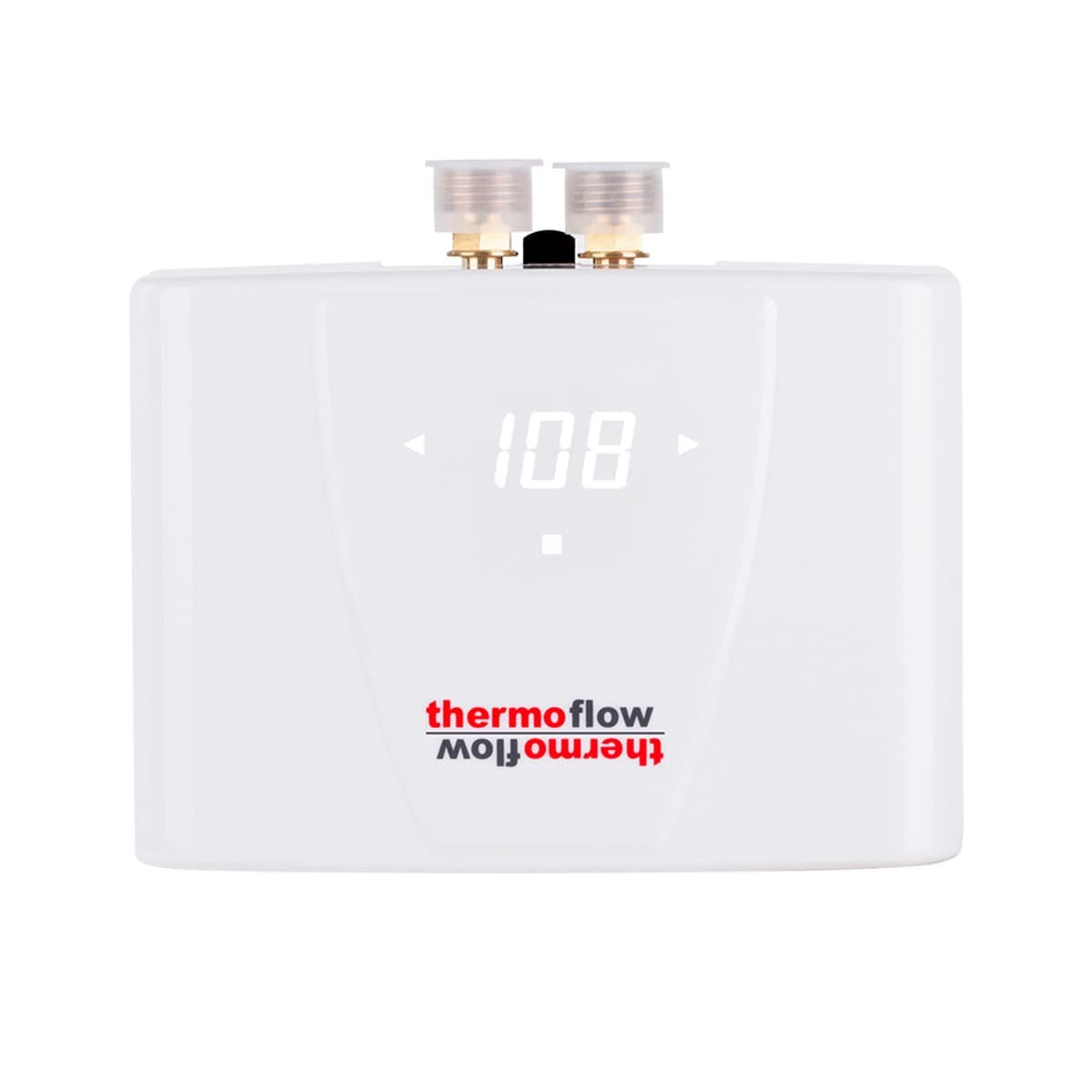 Thermoflow Electric Mini Tankless Water Heater with LED Digital Display On Demand for Kitchen & Wash Basins, 5.5kW at 240 Volts, Wall Mounted