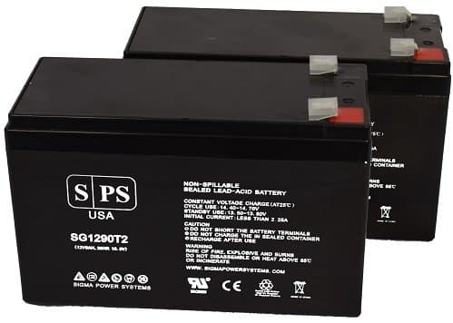 Powerware Axxium Rackmount 1000 12V 9Ah UPS Replacement Battery (2 Pack)