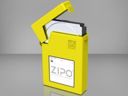 MUKii ZIPO 3.5in Hard Drive Protector, Yellow