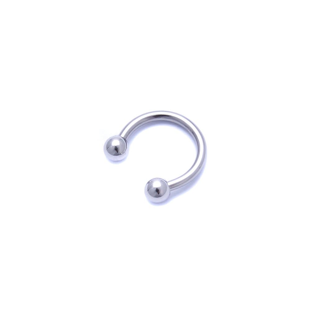 Surgical Steel Horseshoe Nose Lip Ear Teeth Piercing Hoop Ring Daith Tragus Ring