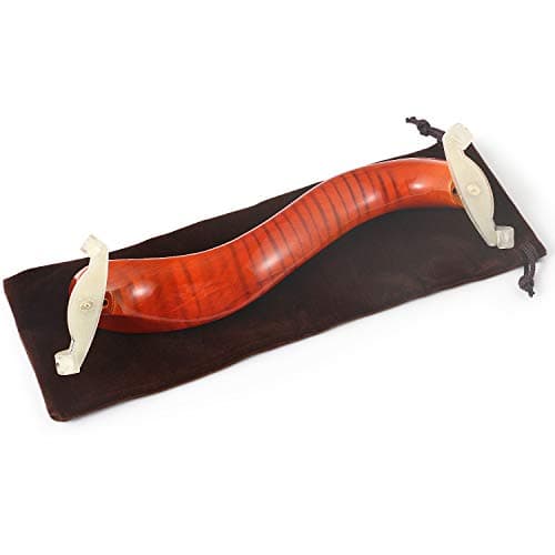 STYDDI Wood Violin Shoulder Rest for 4/4, 3/4 Sizes, Adjustable Maple Wood Violin Shoulder Pad for Beginners and Students