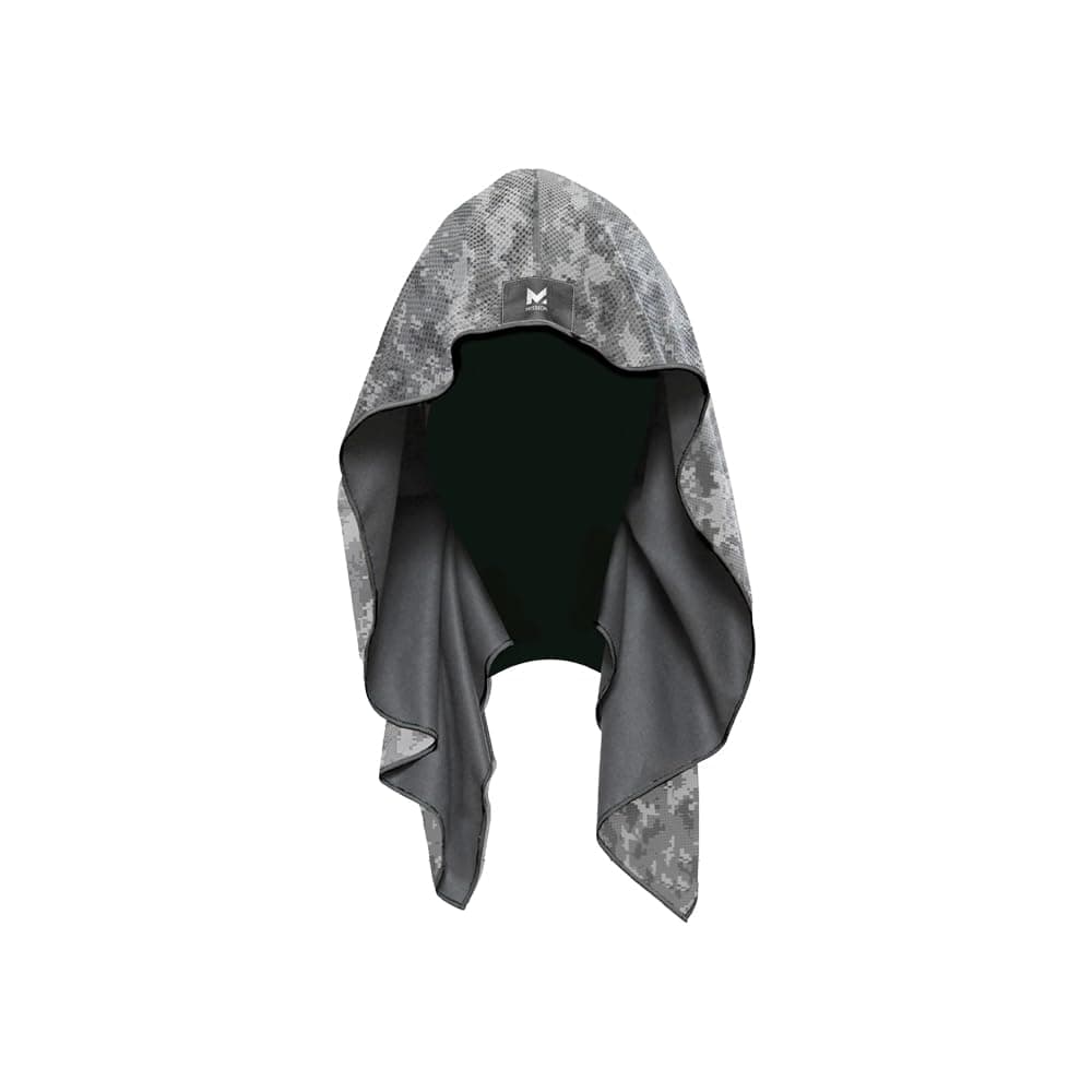 MISSION Cooling Hoodie Towel, Evaporative Cool Technology, Cools Instantly When Wet, UPF 50 Sun Protection, Contours Your Head to Stay in Place, Great for Sports, Fitness, Gym