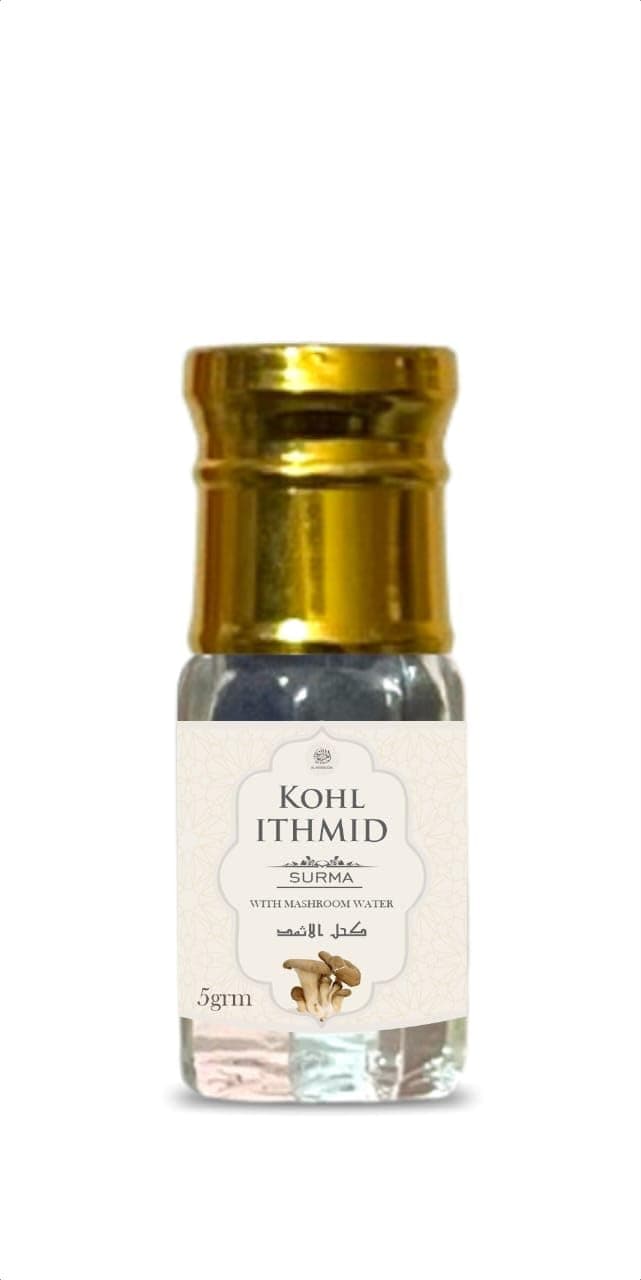 Kohl Ithmid Surma with Mushroom Water - 5g | Formulated by Tibbe Nabawi | Traditional Herbal Eyeliner | Pack of 1