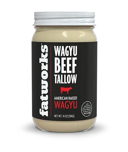 100% American Wagyu Tallow, Pit Master Secret Weapon, Certified Wagyu, KETO, PALEO, CARNIVORE, WHOLE30 friendly, Non-Hydrogenated, USA Sourced, 14 oz.