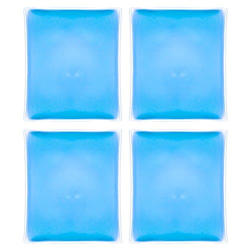 Instant Reusable Snap to Heat Comfortable Hand Warmers Heating Pad Multi Use Pain Relief Hot/Cold Natural Heat Packs, Reheat and Reusable, Portable and Moldable Shape, Square, Set of 4 - Etienne Alair