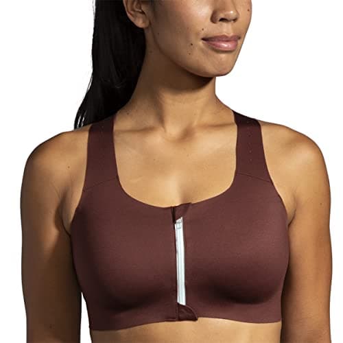 Brooks Women's Zip 2.0 Sports Bra for Running, Workouts & Sports