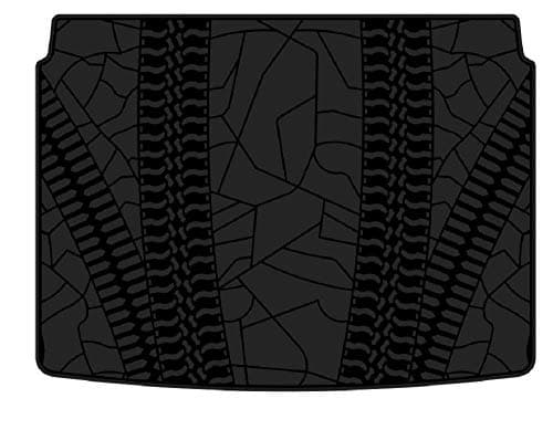 Kaungka Rubber Cargo Liner Rear Cargo Tray Trunk Floor Mat Waterproof Protector for 2017-2019 Jeep Renegade