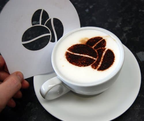 Interlocking 3 bean Coffee Stencil