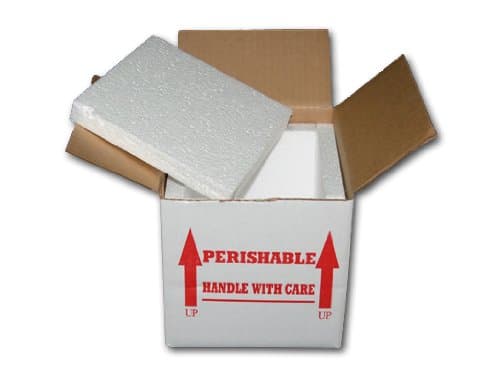 7X7X6 INSULATED SHIPPING BOX W/ 3/4 FOAM (15 PACK)