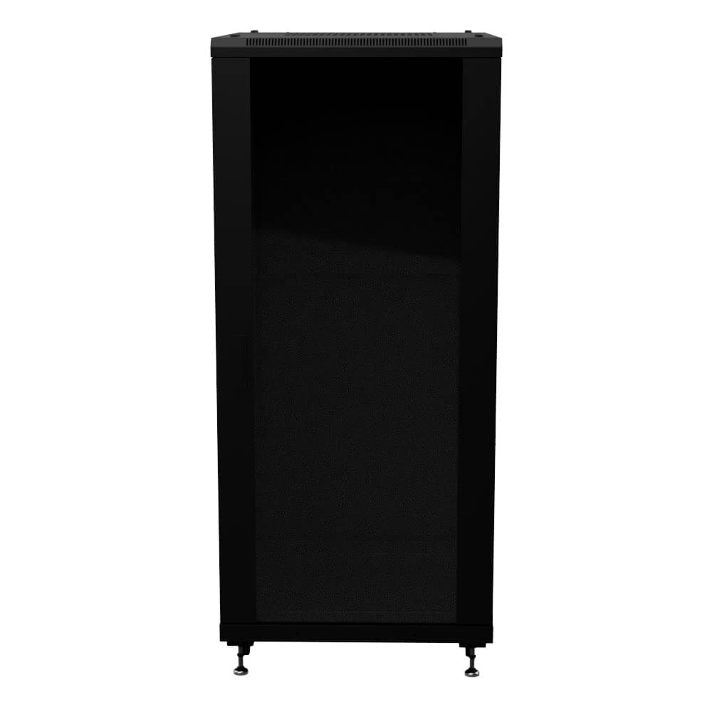 NavePoint 27U AV Rack Cabinet, 28 in Depth, Cold-Rolled Steel, Black