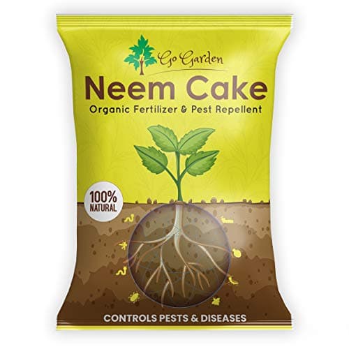 Go Garden Neem Cake Powder for Plants and Home Garden Organic Fertilizer and Pest Repellent 5 KG