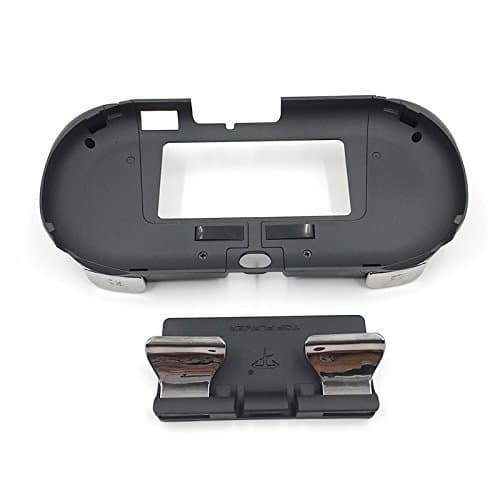 L3 R3 Matte Hand Grip Handle Stand Case L2 R2 Trigger Grips Button for PS Vita PSV 2000 Controller（Black）