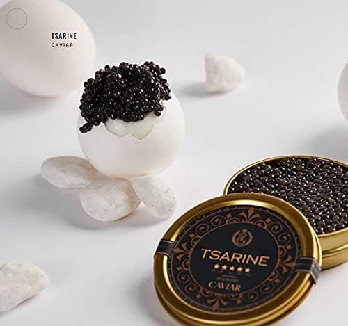 20g シベリアチョウザメキャビア | ブラックキャビア | フィッシュキャビア | Malossol キャビア | ブランド:TSARINE Caviar | 繊細な風味とユニークな仕上げ