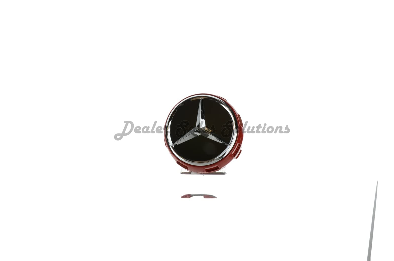 Genuine Mercedes Red Center Cap, New Raised Design.