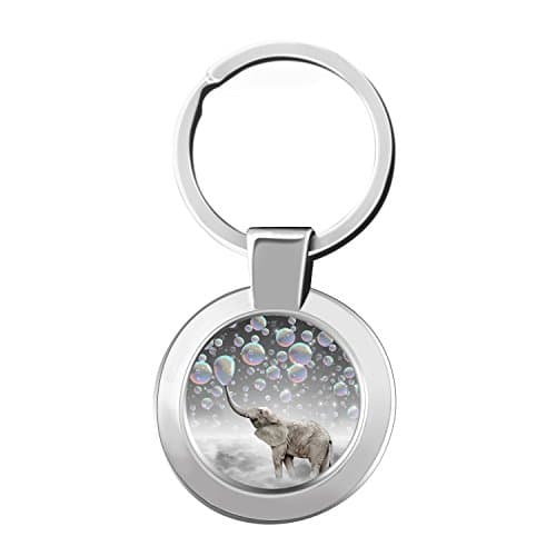 Futuroo Customizable Elephant keychain with photo,Portable & Detachable Zinc Alloy Key Rings for Men and Women Daily Use, Perfect Gifts for Relatives and Friends.