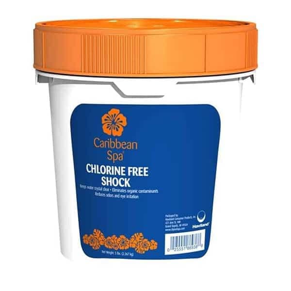 Caribbean Spa Fast-Dissolving Chlorine-Free Shock Oxidizer for Hot Tubs Presented by Pool Stuff Express (5Lb)