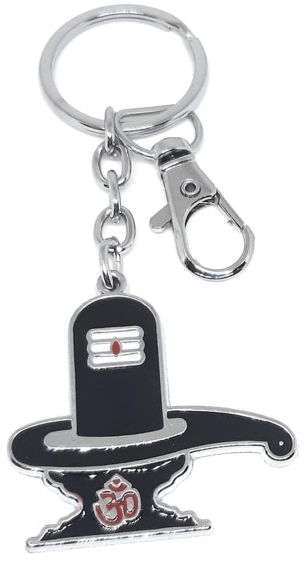 AuraOm Shiva Shankar Mahakaal Mahadev Shivlinga Keyring Keychain for Bike Car Home Office House Keys Multicolor Metal Keychain