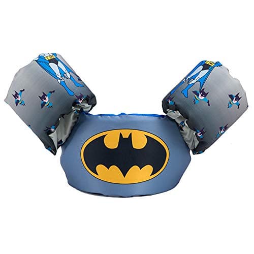 JKSPORTSBaby Floats for Pool,Kids Life Jacket from 30 to 50lbs, Compatible 20-30 Pounds Infant/Baby/Toddler, Swim Vest with Arm Wings for Boys and Girls (Bat)