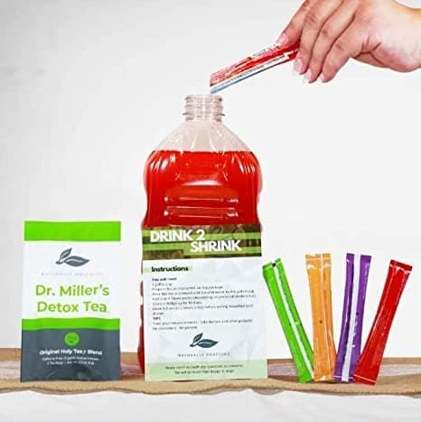 2 Week DRINK2SHRINK Detox Tea Formula Flat Belly System Detox Kit | NOT PREMADE (Pineapple & Peach)