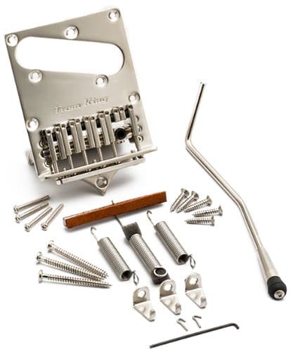 Trem King Vibrato TKS-2 SN Fixed Bridge Vibrato for Electric Guitar TKS-2 Satin Nickel