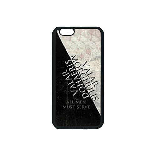 Game of Thrones Valar Morghulis Valar Dohaeris Custom Image Special Designed for Apple iphone 6 4.7" phones case,Black Silicone Rubber TPU iphone6 4.7" inch Case Cover