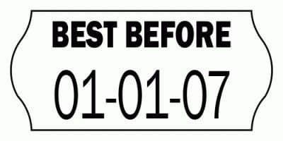 BEST BEFORE 26mmx12mm Date Coding Labels (30 rolls)
