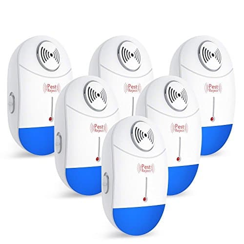 [2018 UPGRADED] Ultrasonic Pest Repeller Plug in Pest Control - Electrical Mice and Bug Repellent - Ant Repellent for Mosquito, Rat, Flea, Fly, Roach, Spider- No more Trap & Spray(6 PACK)