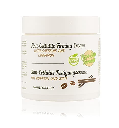 100% Natural Anti Cellulite Cream with Coffee and Cinnamon. Firming and Tightening Cream for Body, Neck, Hands, Legs, and Stomach. Toning and Smoothing Skin. Slimming, Fat Burning, 200 ml.