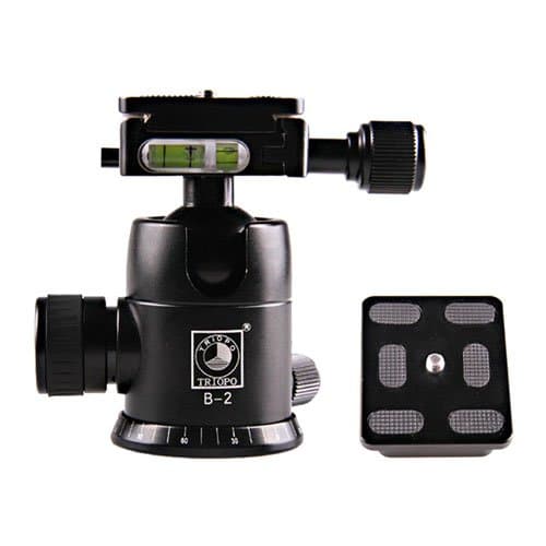 CowboyStudio Triopo B-2 B2 Photography Heavy Duty Camera Tripod Action Ball Head Quick Release Plate