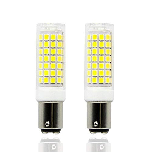 BA15D LED, Dimmable BA15D Bulb, Double Contact Bayonet Base, 8.5W BA15D Bulbs(75W Halogen Bulbs Equivalent), T3 T4 360 Degree Beam Angle (2 Pack) … (Daylight White)