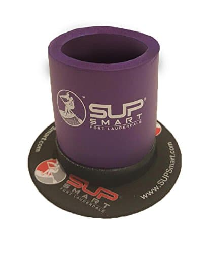 Purple Insulated Beveridge Cooler Includes a Patented Suction Mount: Holds Drink on Flat Surfaces. Designed for Stand Up Paddle Boards and can be Best Used with 12oz Cans or Water Bottles