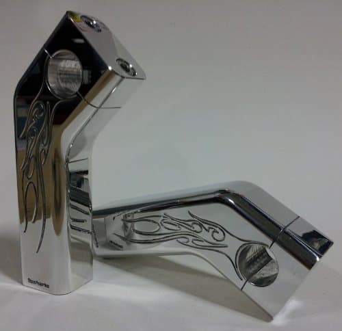 Scootworks SWR-4 PhatRisers-II, Flamed, for Honda VLX-600