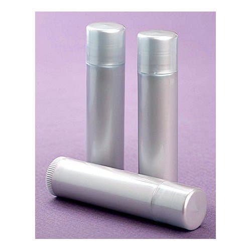 25 NEW Empty Light Silver LIP Balm Chapstick Tubes Containers .15 oz / 5 ml Tube Make Your Own Chapstick Lip Balm DIY At Home with Caps