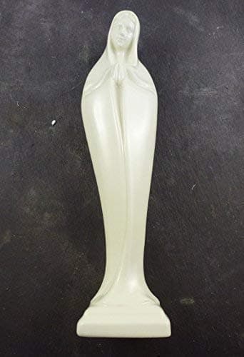 Florentine Madonna Mary 22cm white ceramic statue ornament Catholic collection gift