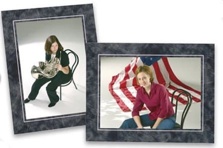 Cardboard Photo Easel Frame - 5x7 - Pack of 50 Marble