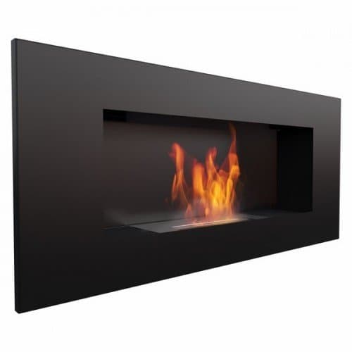 Ethanol Bio Fireplace Dey 2 - Wall Mount that uses Bioethanol (Black)
