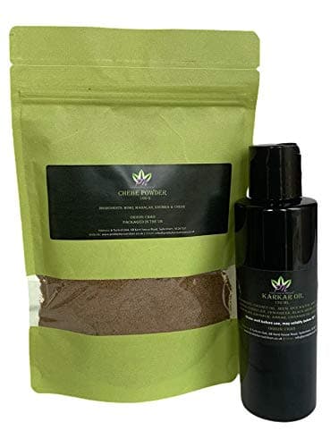 PN Priddyfair Nutrition Authentic Traditional Chebe powder from Chad 100g with Karkar oil 120ml