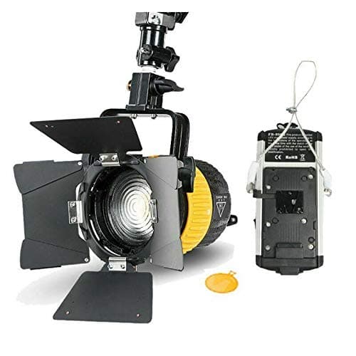 Portable High CRI Bi-color 80W LED Fresnel Spotlight for Camera Video Continuous Light Mount LED FRESNEL Bowens S-Type Softbox, FB800G